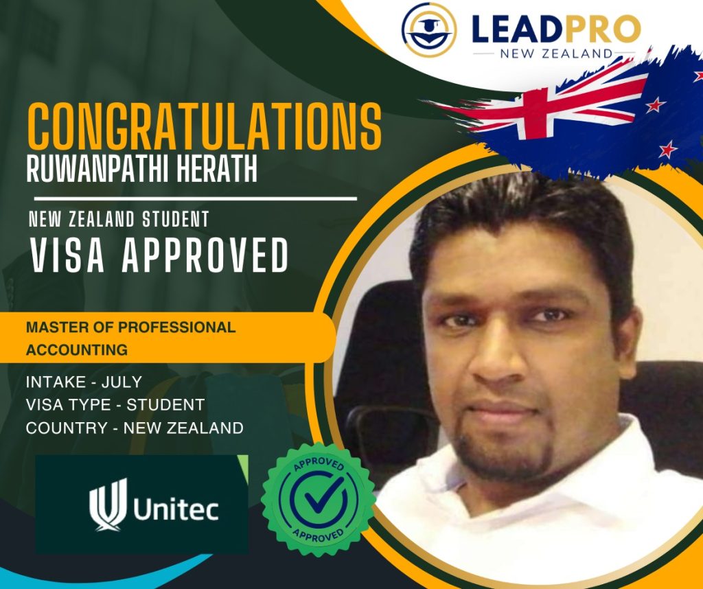 Visa Approved for Ruwanpathi Herath